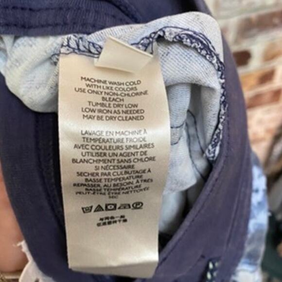 Anthropologie Nomad Tie Dye Acid Wash Floral Lounge Jogger Pants - Picture 12 of 16